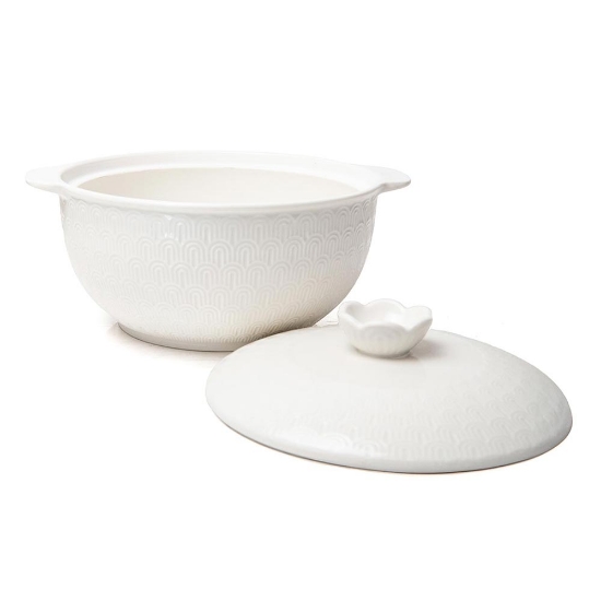 Casserole Dish with Lid * White