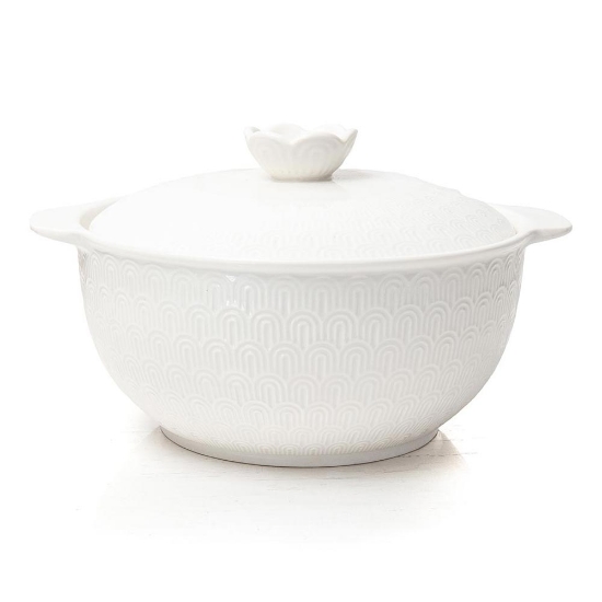 Casserole Dish with Lid * White