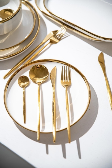 Cutlery Set * 23 Piece Gold Plated *