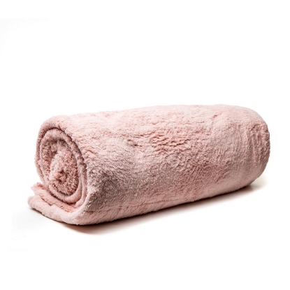 Fleece Blanket Throw * Dusty Pink